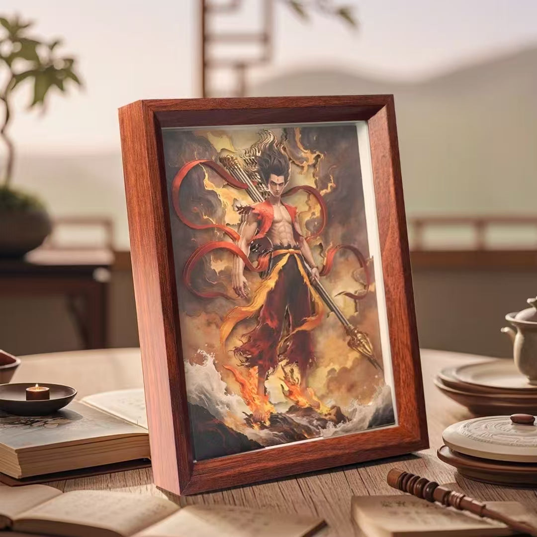 Arca Kertas 3D Nezha - Hiasan Rumah Moden untuk Pintu Masuk & Paparan Bertaraf Tinggi