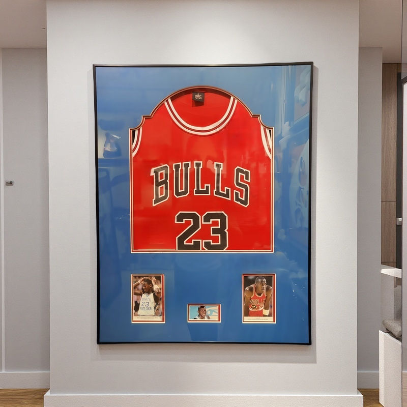 Michael Jordan Chicago Bulls 23 Jersey Framed Wall Art Display