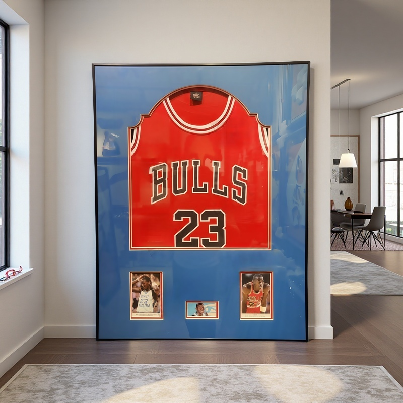 Michael Jordan Chicago Bulls 23 Jersey Framed Wall Art Display