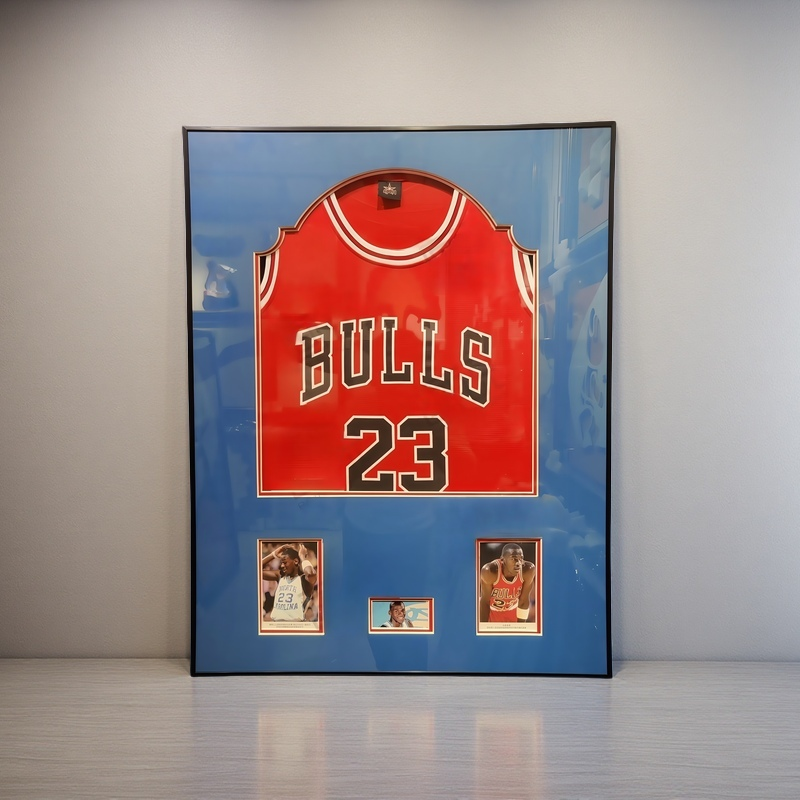 Michael Jordan Chicago Bulls 23 Jersey Framed Wall Art Display
