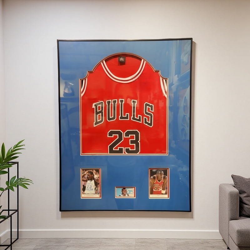 Michael Jordan Chicago Bulls 23 Jersey Framed Wall Art Display