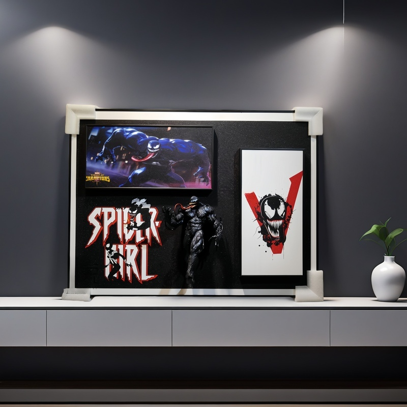Venom 3D wall art with Marvel superhero figure, modern home decor for collectors and fans, 60x80cm decorative painting