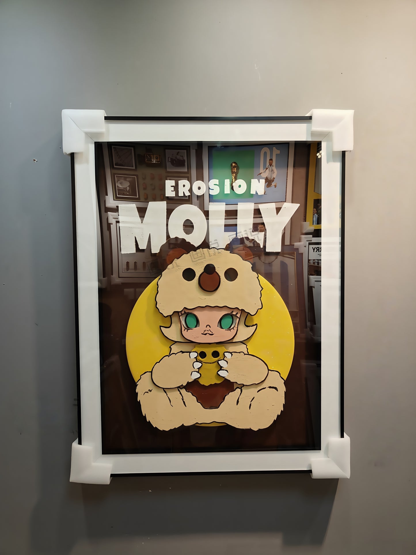Erosion MOLLY Bear Costume 3D Wall Art Hanging Decor 60×80cm
