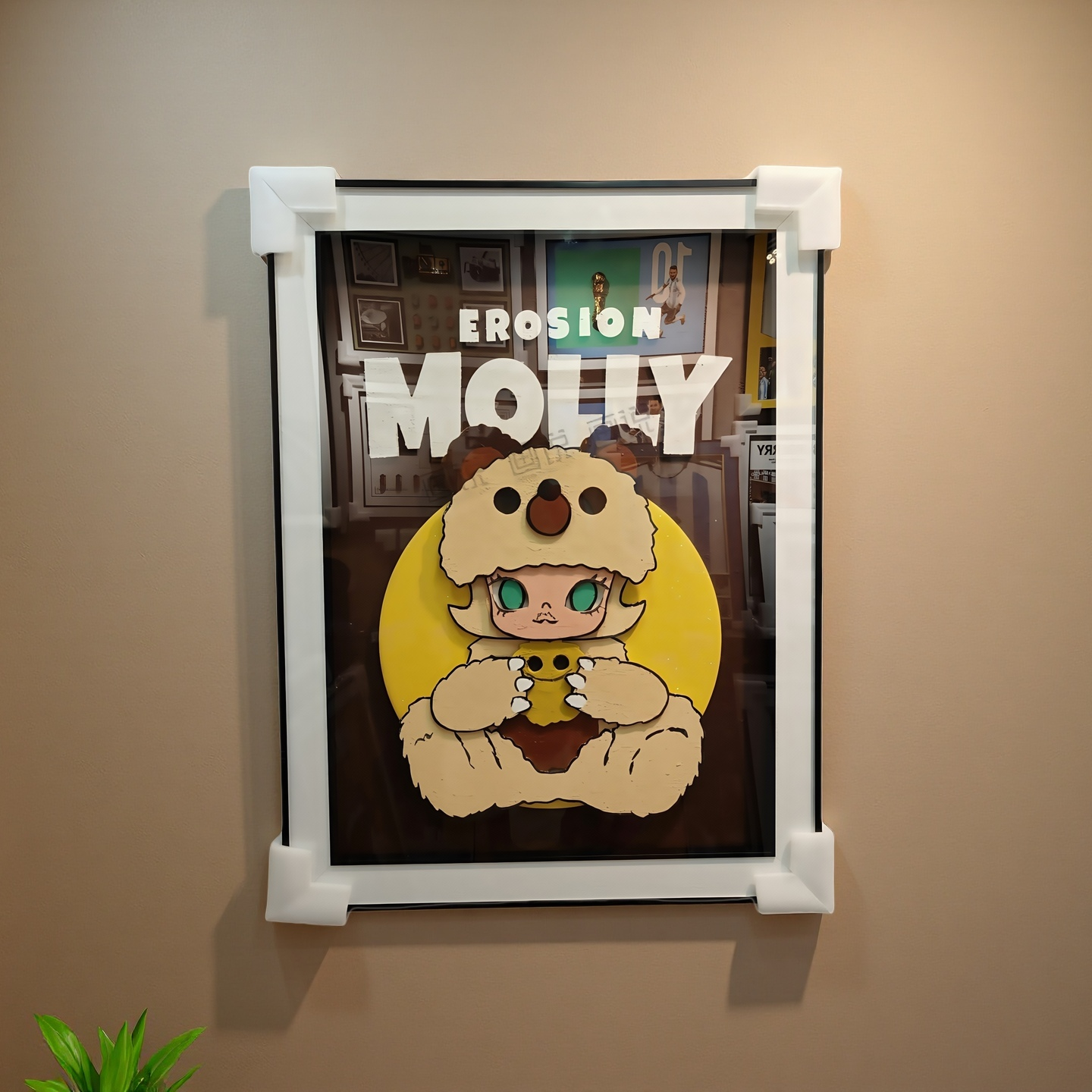 Erosion MOLLY Bear Costume 3D Wall Art Hanging Decor 60×80cm