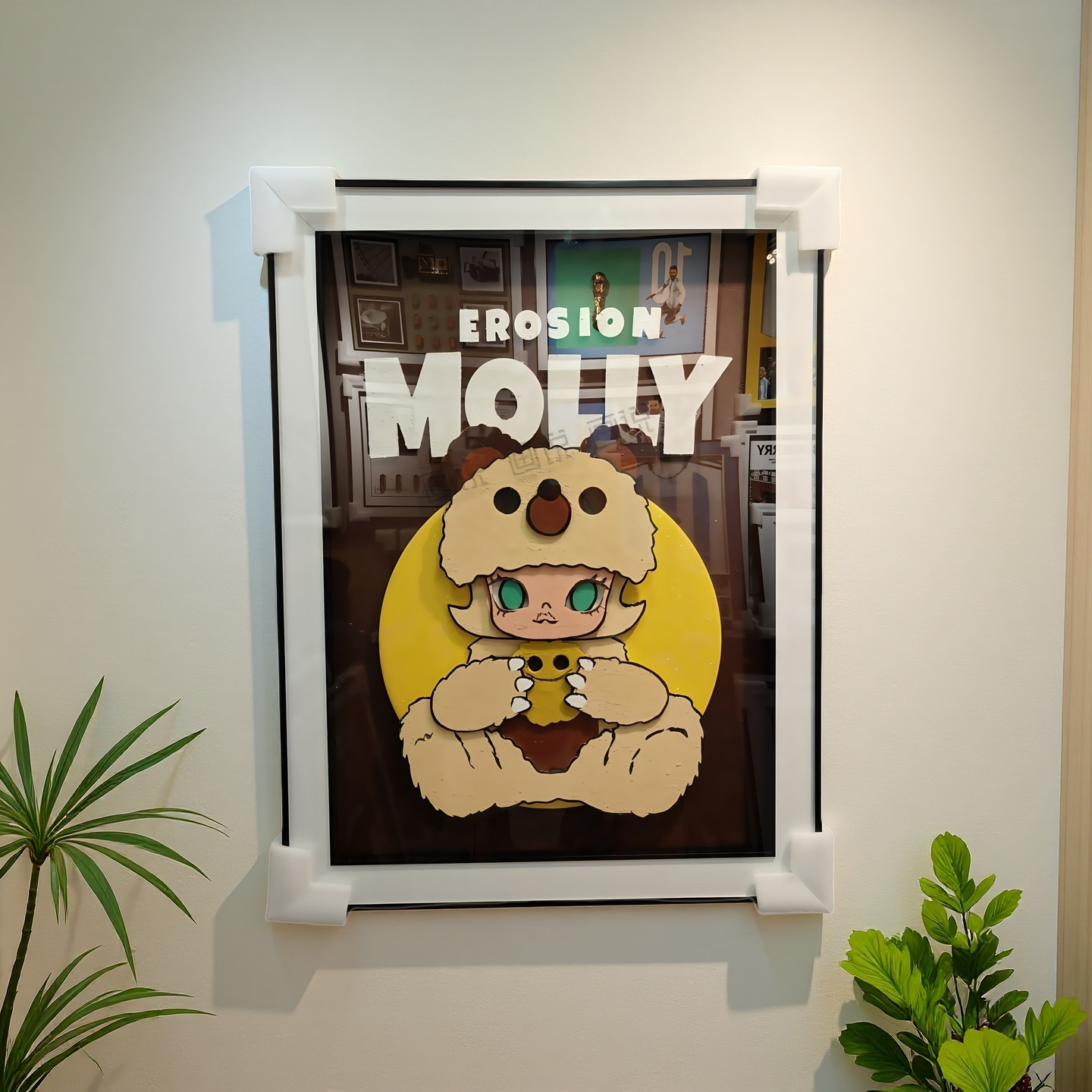 Erosion MOLLY Bear Costume 3D Wall Art Hanging Decor 60×80cm