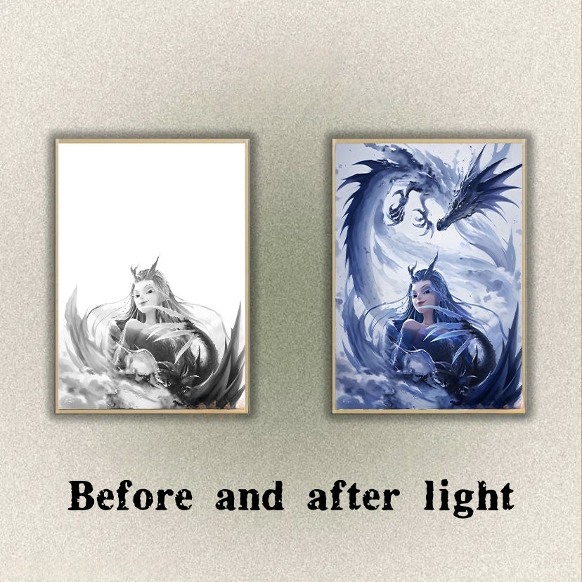 Nezha 2 Magic Child Light-Up Bedside Art – Anime-Inspired LED Night Light with 3D Design
