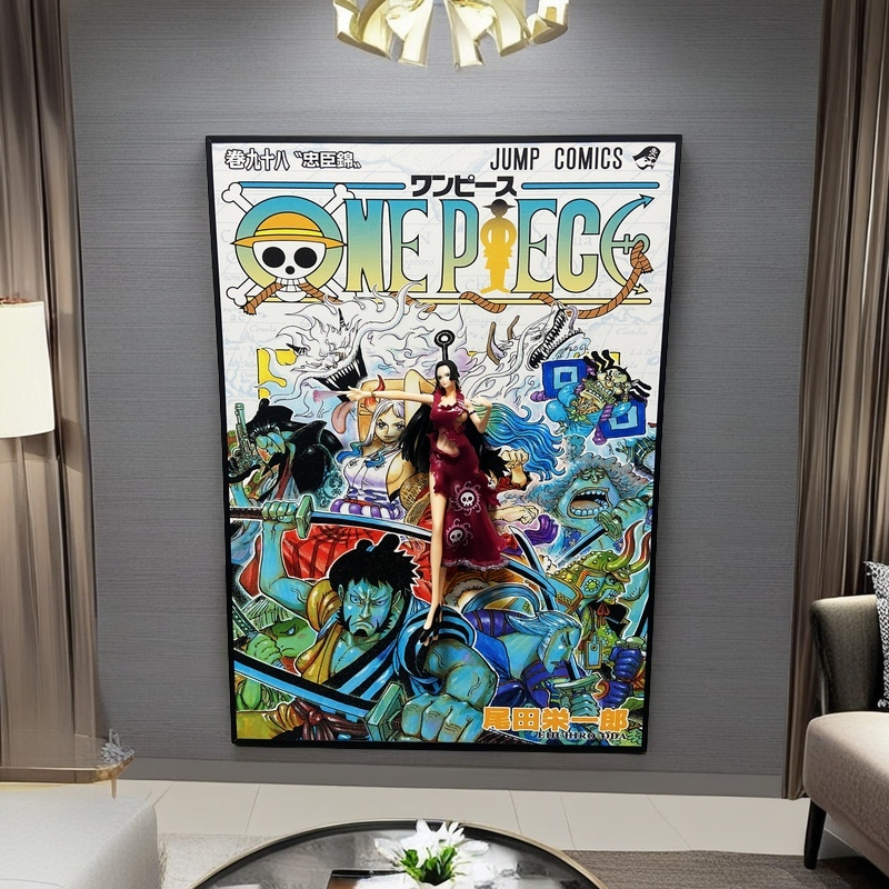 One Piece 3D Wall Art featuring Boa Hancock | Anime Home Decor | 50x70cm