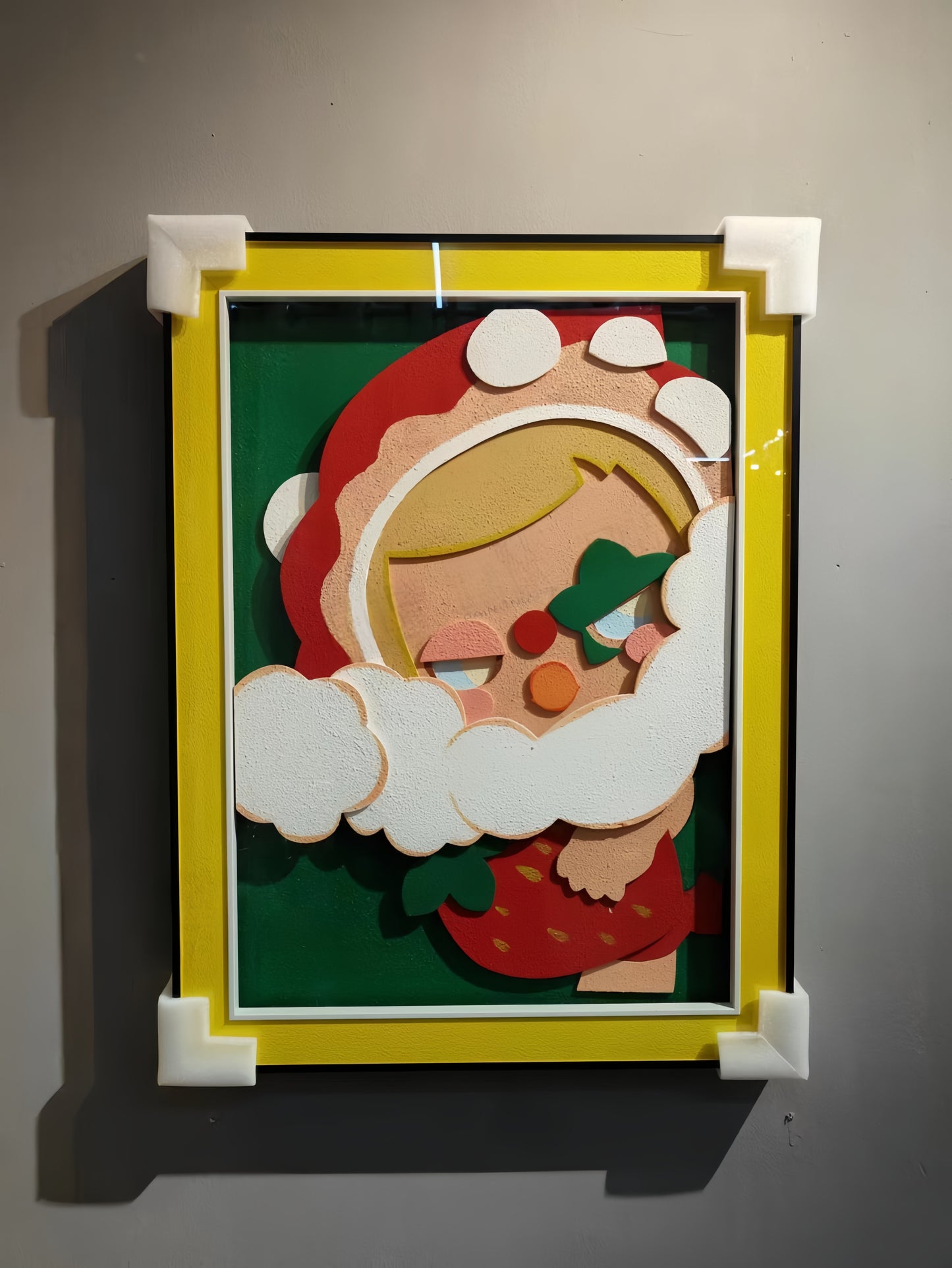 Pop Mart Strawberry Theme 3D Wall Art Hanging Frame 60×80cm