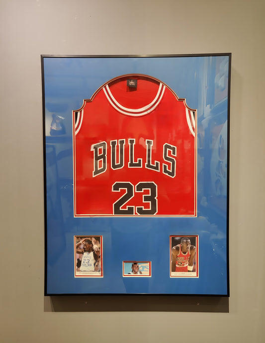 Michael Jordan Chicago Bulls 23 Jersey Framed Wall Art Display