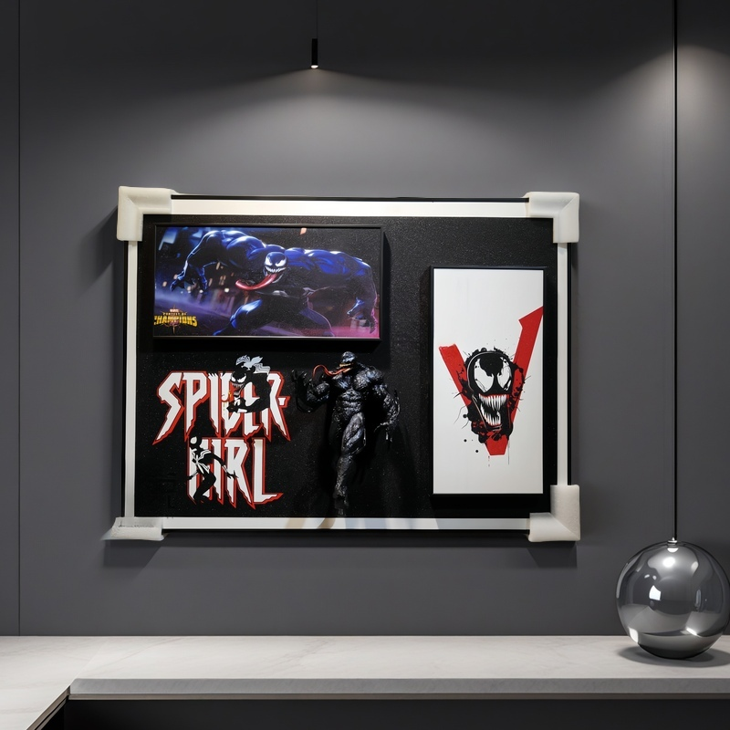 Venom 3D wall art with Marvel superhero figure, modern home decor for collectors and fans, 60x80cm decorative painting