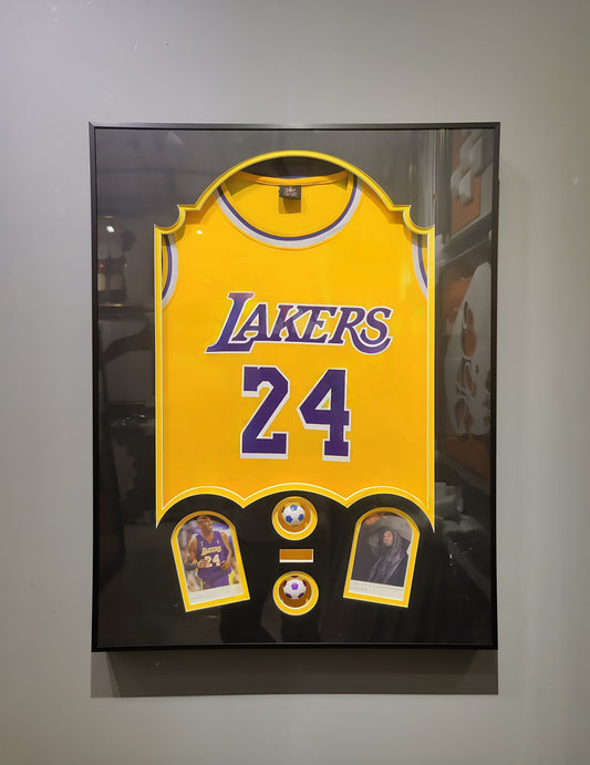60×80cm Kobe Bryant Lakers Jersey Wall Art – Openable Frame Display