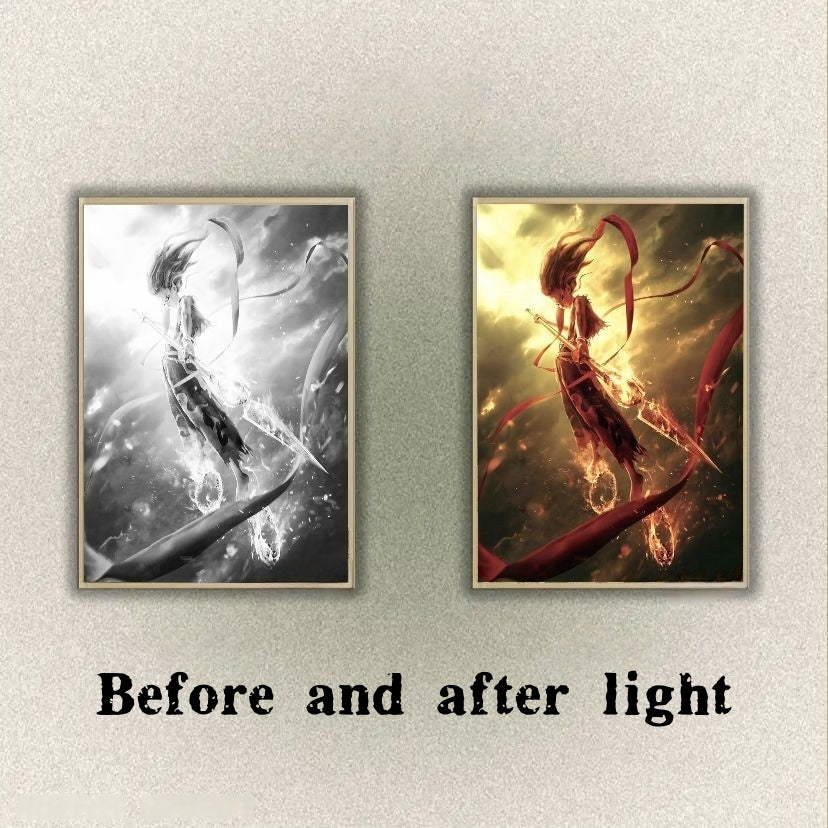 Nezha 2 Magic Child Light-Up Bedside Art – Anime-Inspired LED Night Light with 3D Design