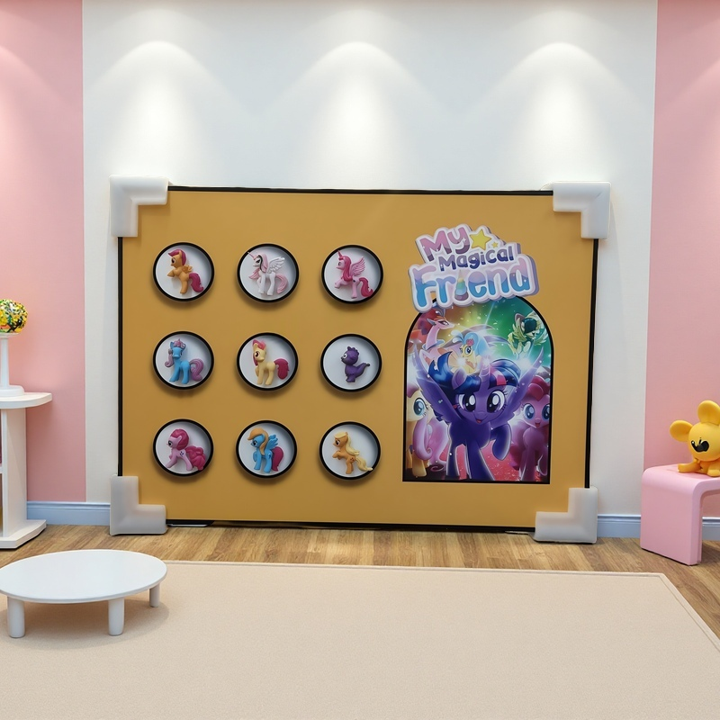 My Magical Friend 3D Wall Art – Pony Figurine Decor for Kids Room (50×70cm)