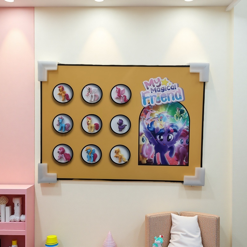 My Magical Friend pony-themed 3D wall art for children’s bedroom, 50x70cm wall-mounted decor