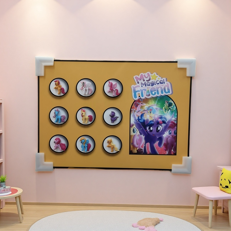 My Magical Friend pony-themed 3D wall art for children’s bedroom, 50x70cm wall-mounted decor