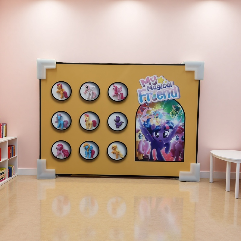 My Magical Friend pony-themed 3D wall art for children’s bedroom, 50x70cm wall-mounted decor