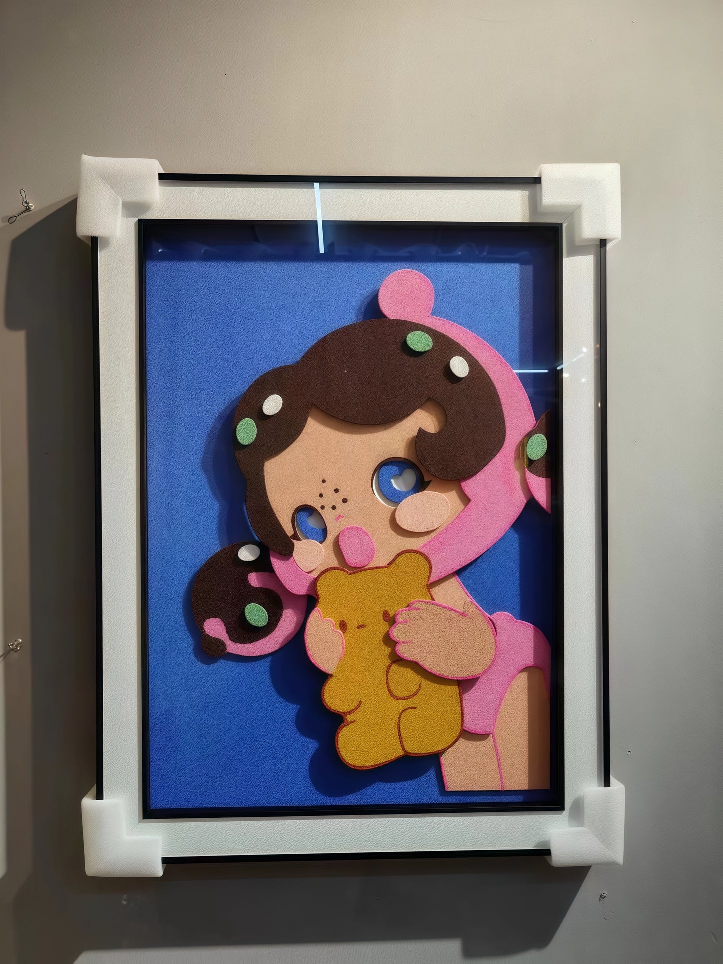 Pop Mart Cute Bear Girl 3D Wall Art Hanging Decoration 60×80cm