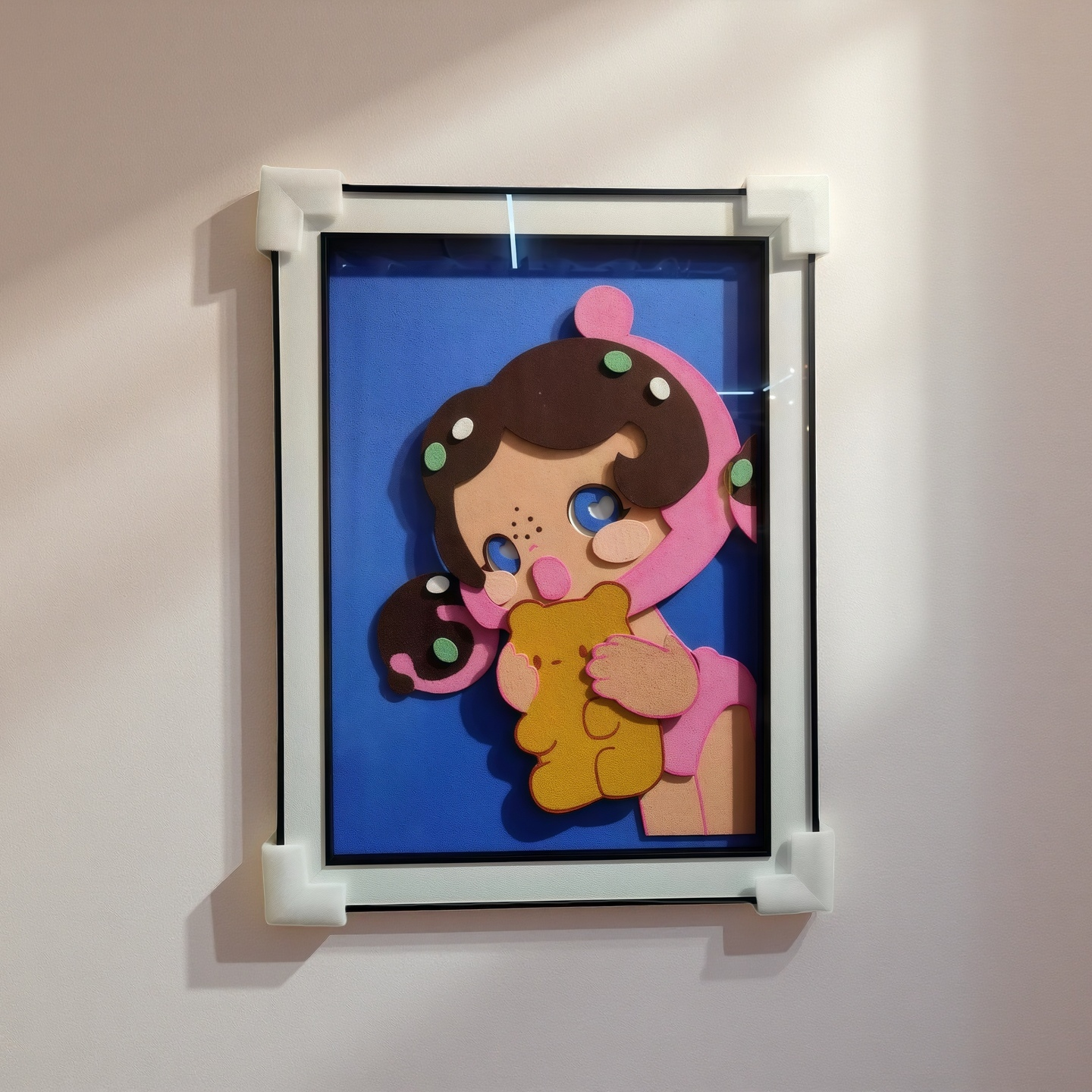 Pop Mart Cute Bear Girl 3D Wall Art Hanging Decoration 60×80cm