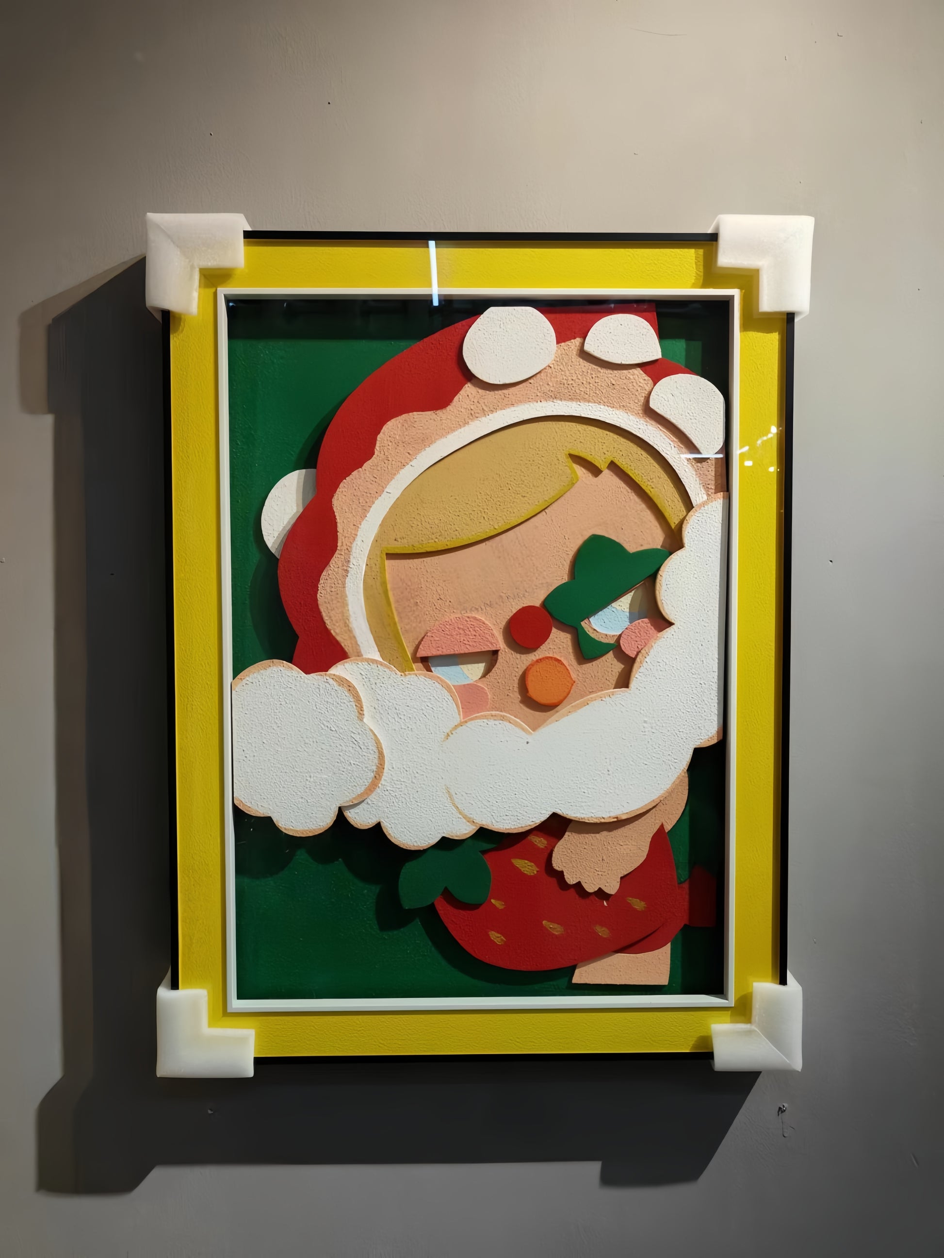 Pop Mart Strawberry Theme 3D Wall Art Hanging Frame 60×80cm