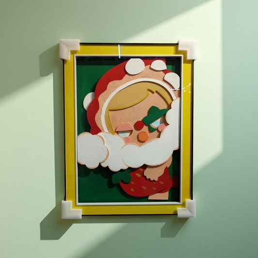 Pop Mart Strawberry Theme 3D Wall Art Hanging Frame 60×80cm