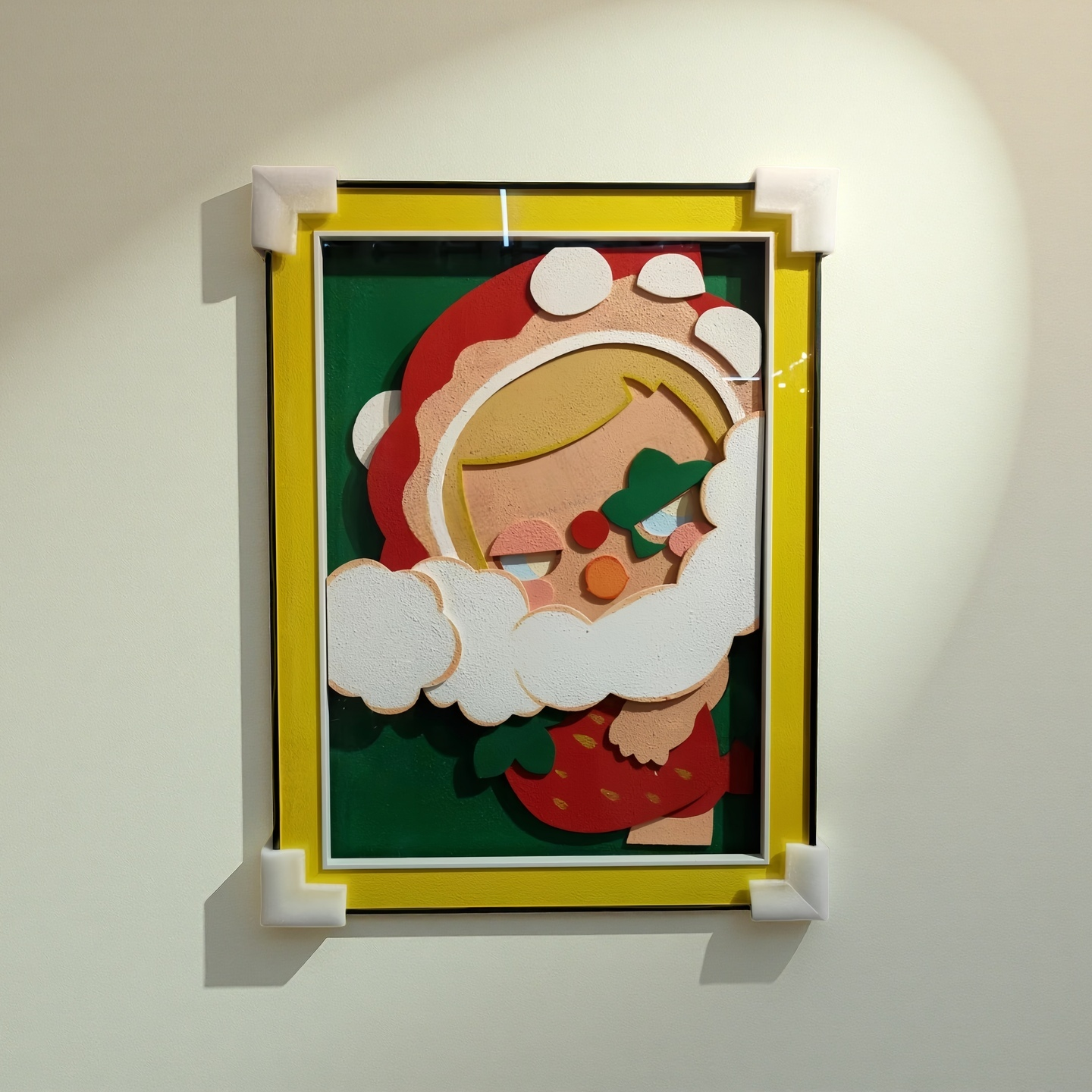 Pop Mart Strawberry Theme 3D Wall Art Hanging Frame 60×80cm