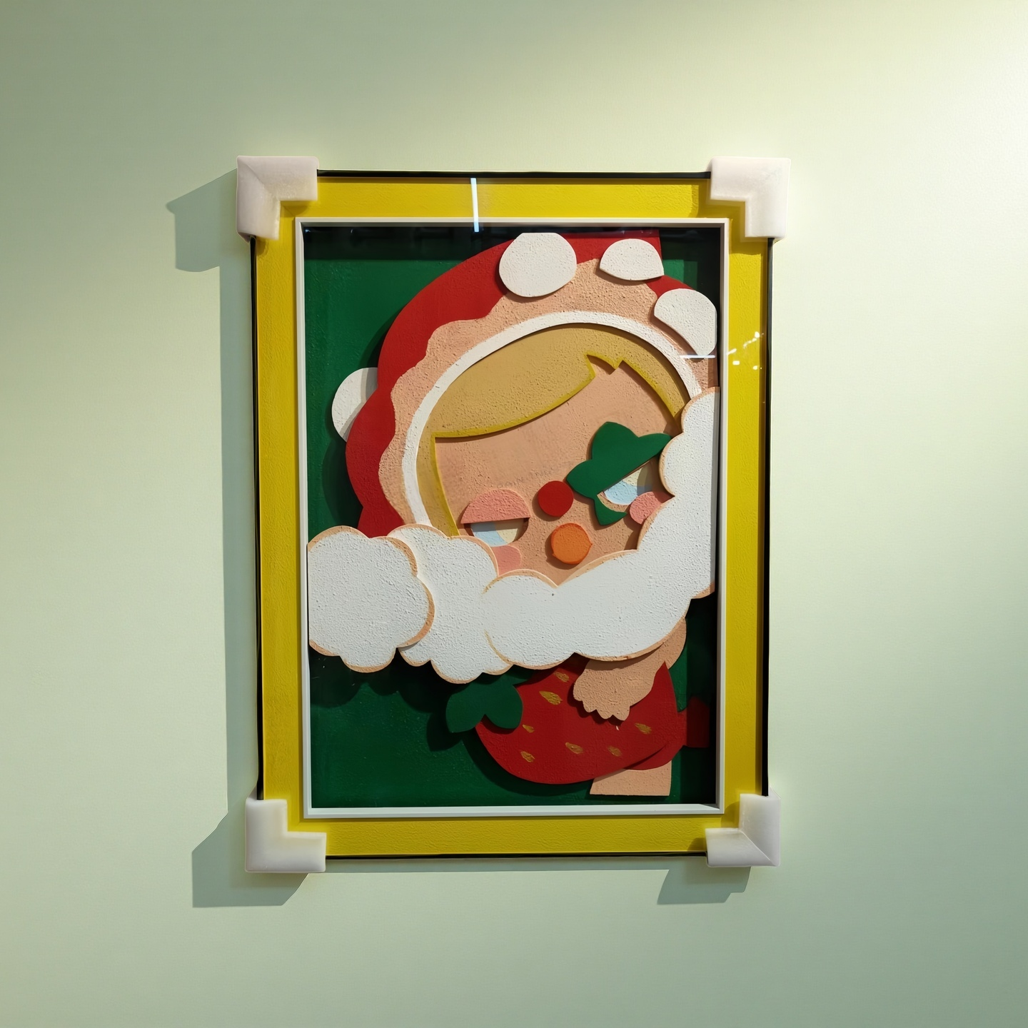 Pop Mart Strawberry Theme 3D Wall Art Hanging Frame 60×80cm