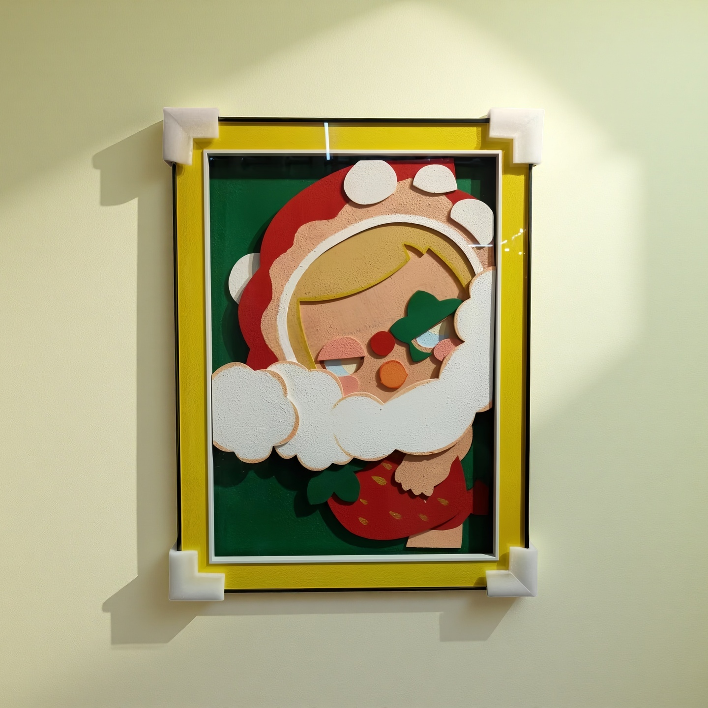 Pop Mart Strawberry Theme 3D Wall Art Hanging Frame 60×80cm