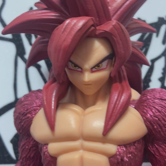 3D Super Saiyan 4 Goku Wall Art - Dragon Ball Figure Decor